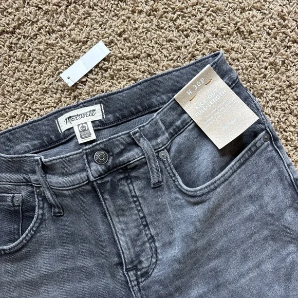 Madewell Women's Petite Kick Out‎ Full-Length Jeans CD4 Paynes Wash Size 30p NWT - Picture 7 of 11